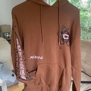Icecream Chocolate Brown Graphic Hoodie